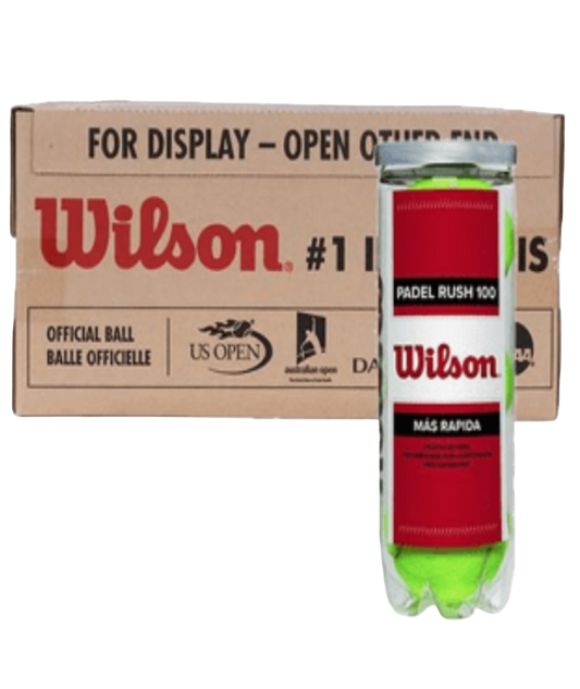Wilson Rush 100 Balls - Box of 24 Cans - 72 Balls