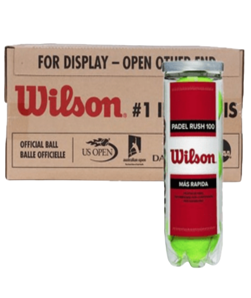 Wilson Rush 100 Balls - Box of 24 Cans - 72 Balls