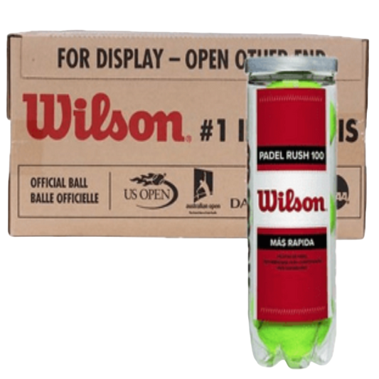 Wilson Rush 100 Balls - Box of 24 Cans - 72 Balls