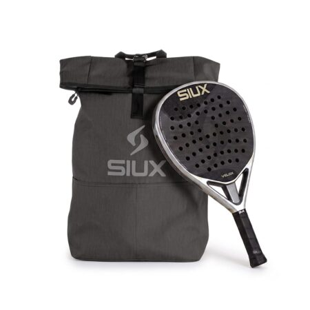 Siux Velox 3K 2026 padel racket with Siux Street backpack